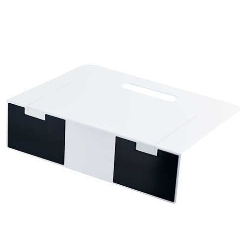 LIHITLAB. ブックエンド・ワイド A7352-0 白 4903419843304