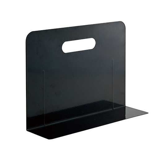 LIHITLAB. ブックエンド・ワイド A7352-24 黒 4903419843311