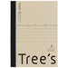 日本ノート Trees  Ａ６  Ａ罫  ４８枚  クリーム 4901470067639