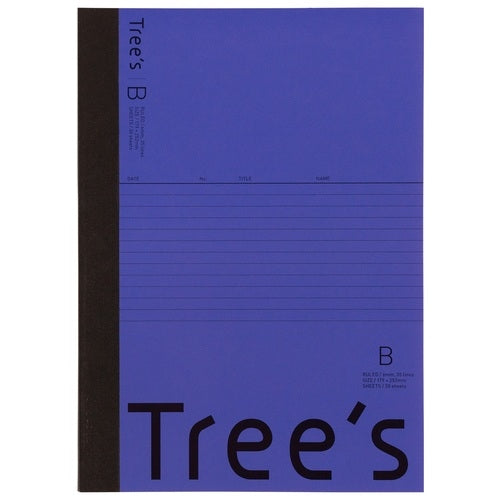 日本ノート Trees Ｂ５Ｂ罫３０枚ディープパープル 4901470067776