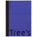 日本ノート Trees Ｂ５Ｂ罫３０枚ディープパープル 4901470067776