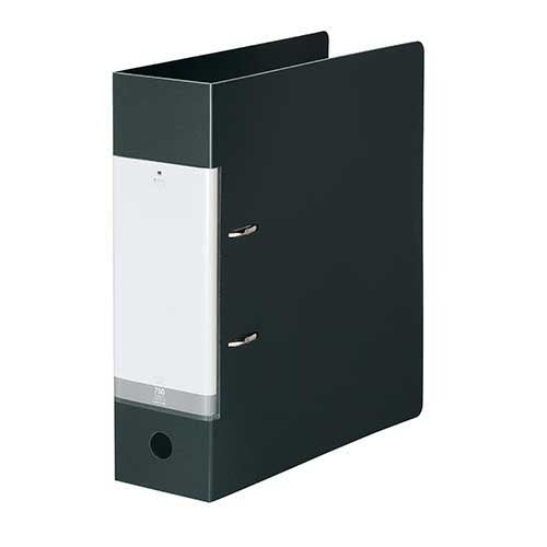 LIHITLAB. Ｄ型リングファイル A4S G2290-24 黒 4903419114084