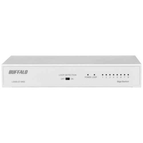 BUFFALO スイッチングハブ 8ポート LSW6-GT-8NS/WH 4981254049969