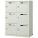 PLUS（プラス）オフィス家具 Pロッカー 配線口付6人用 JPL-6W WH　