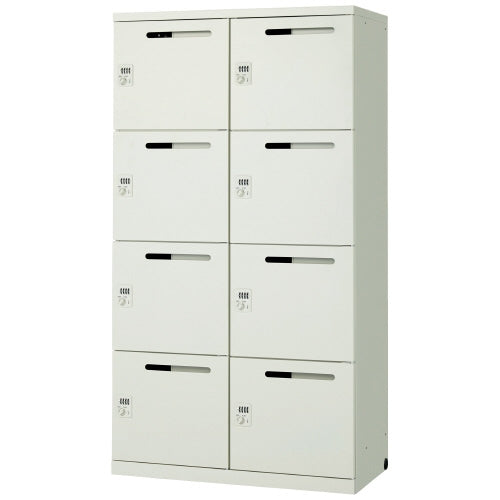 PLUS（プラス）オフィス家具 Pロッカー 配線口付8人用 JPL-8W WH　