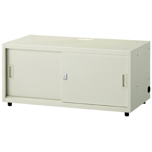 PLUS（プラス）オフィス家具 Pロッカー引違配線口付1段 JPL-S1B WH　