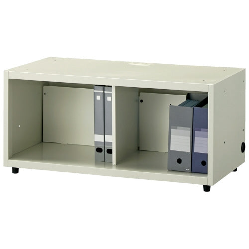 PLUS（プラス）オフィス家具 Pロッカーオープン配線口付1段 JPL-D1B WH　