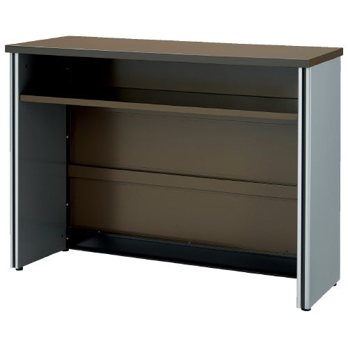 PLUS（プラス）オフィス家具 ハイカウンター PJ-HC12DB ダークブラウン　