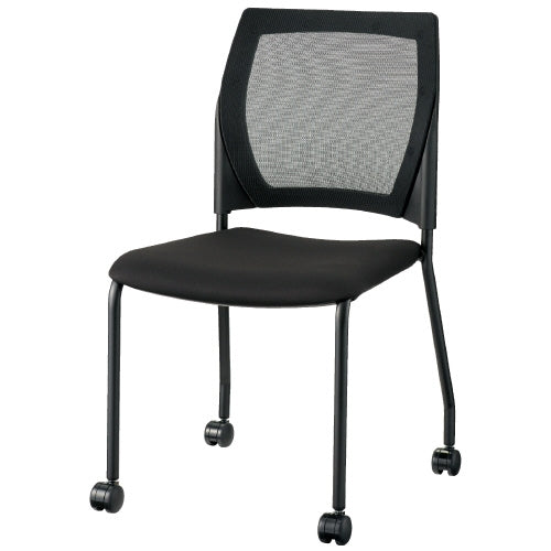 PLUS（プラス）オフィス家具 会議イス MC-R10 ブラック キャスター脚　