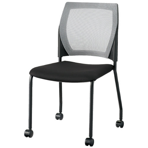 PLUS（プラス）オフィス家具 会議イス MC-R10 グレー キャスター脚　