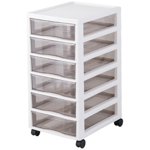 PLUS（プラス）オフィス家具 クリアチェスト アプロス B4深型6段　4528302155335