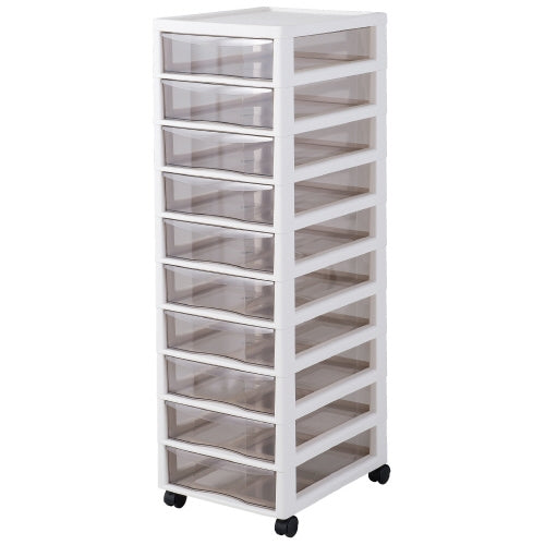 PLUS（プラス）オフィス家具 クリアチェスト アプロス B4深型10段　4528302155731