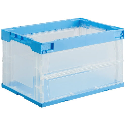 PLUS（プラス）オフィス家具 オリタタミコンテナ L51510TMBL-J 50L 透明　4547345054177