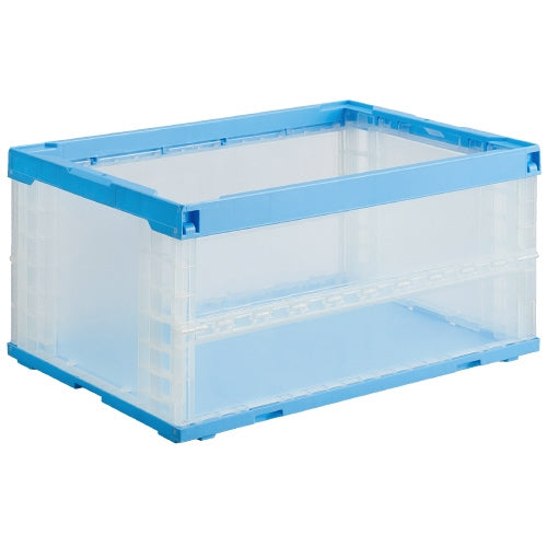 PLUS（プラス）オフィス家具 オリタタミコンテナP75BS510TMBL-J 75L透明　4547345054184