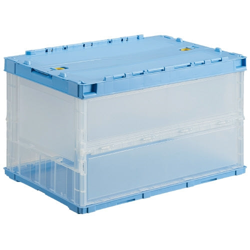 PLUS（プラス）オフィス家具 オリタタミコンテナ軽量 JL50F-TB 50L 蓋付　4547345054207