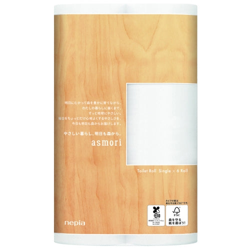 王子ネピア asmoriシングル120ｍ×6ロール 4901121211329
