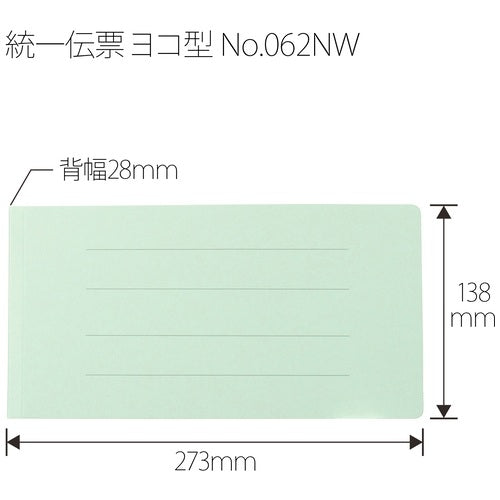 Ten positive flat file 062NW unification slip blue