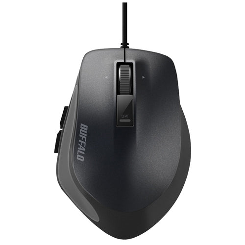 BUFFALO 有線プレミアムフィットマウス BSMBU500MBK 4950190358800