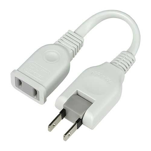 朝日電器 ちょっとコード10cm W-1501B(W) 4901087211623