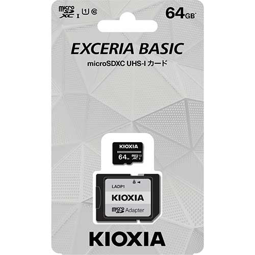KIOXIA microSDベーシックモデル64GB KCA-MC064GS 4582563850781