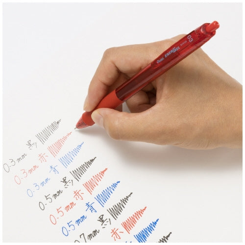 ぺんてる エナージェル・エス BLN123-B 赤 0.3 4902506378088