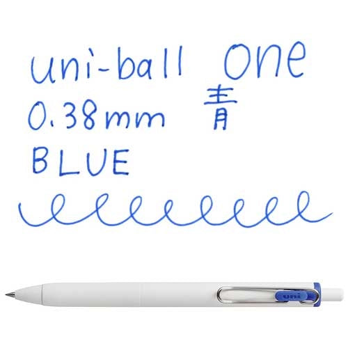 三菱鉛筆 ユニボールワン0.38mm青  UMNS38.33 4902778261026