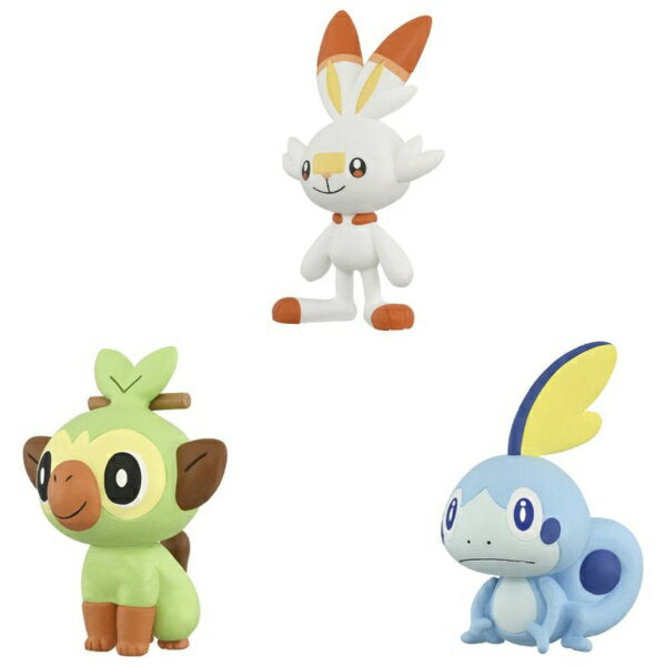 Takara Tomy Pokemon 30e anniversaire Monster Collection lot de 3 départ région de Galar 4904810098669