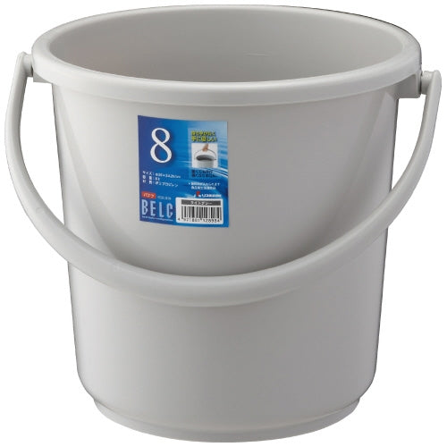 リス ベルクバケツ 8SB 本体 Lグレー GBEC184 4971881128984