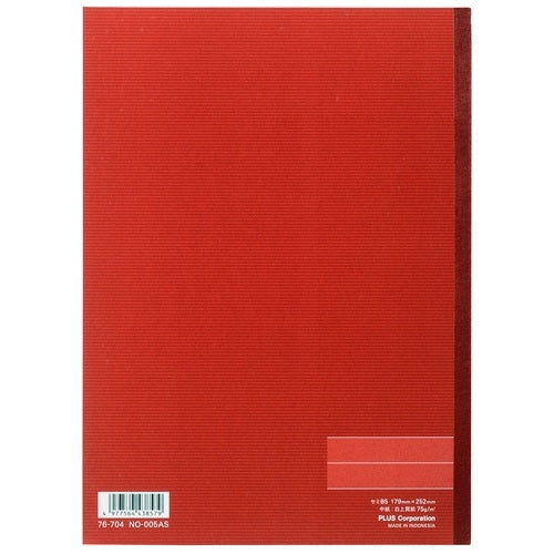 プラス ノートブック NO-005AS B5 A罫 4977564438579