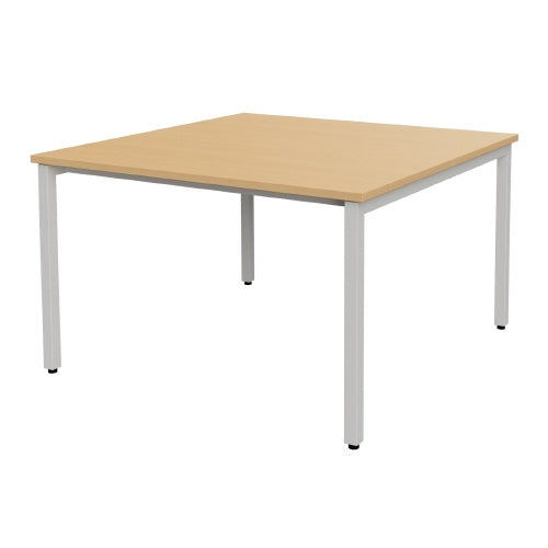 PLUS（プラス）オフィス家具 テーブル MTQ20-1212W NA ホワイトフレーム　