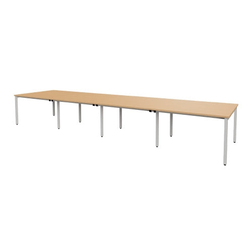 PLUS（プラス）オフィス家具 テーブル MTQ20-4812W NA ホワイトフレーム　