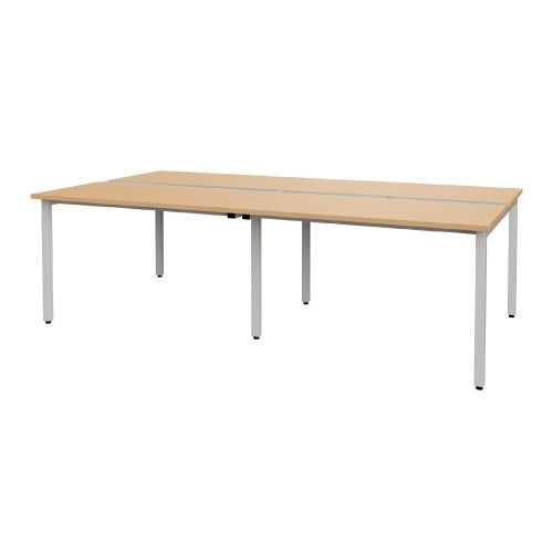 PLUS（プラス）オフィス家具 テーブル MTQ20-2413W NA ダクト付ホワイト　