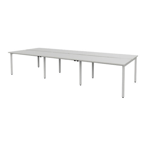 PLUS（プラス）オフィス家具 テーブル MTQ20-3613W WH ダクト付ホワイト　