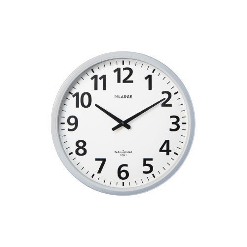 PLUS（プラス）オフィス家具 キングジム電波掛時計省電・防滴 GDKB-001　4934122088270