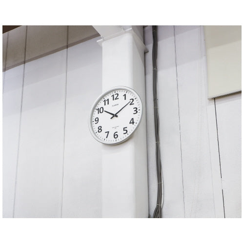 PLUS（プラス）オフィス家具 キングジム電波掛時計省電・防滴 GDKB-001　4934122088270