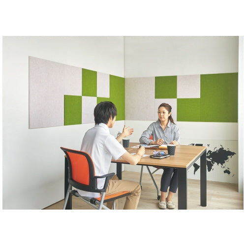 PLUS（プラス）オフィス家具 吸音パネル QPM-44GR 400*400mm　4933178120392