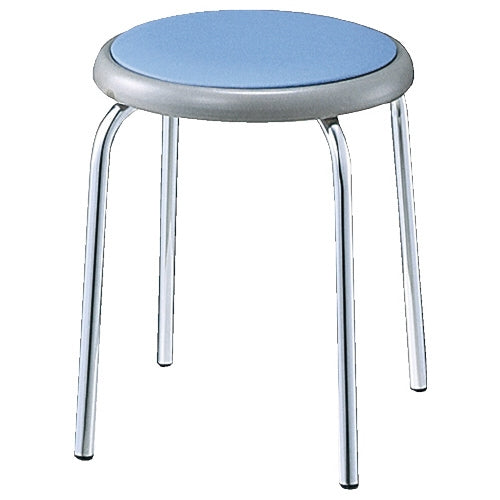 PLUS（プラス）オフィス家具 丸イス R-720CLN BL ブルー　