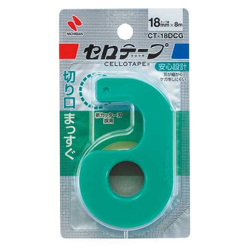 ニチバン セロテープ小巻カッター付 CT-18DCG 緑 4987167094706