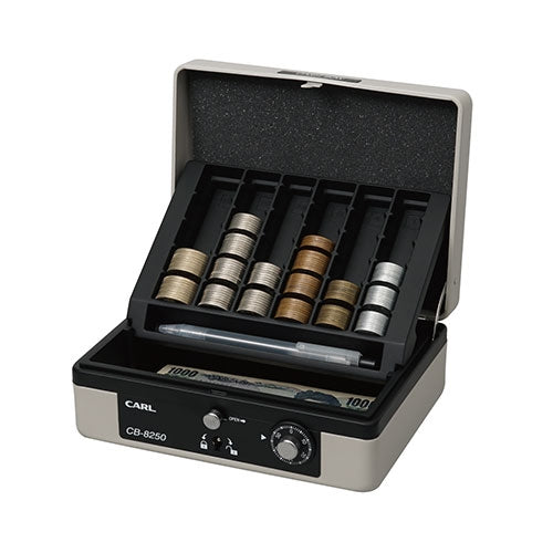 カール事務器 キャッシュボックス A6 グレー CB-8250-D 4971760001520