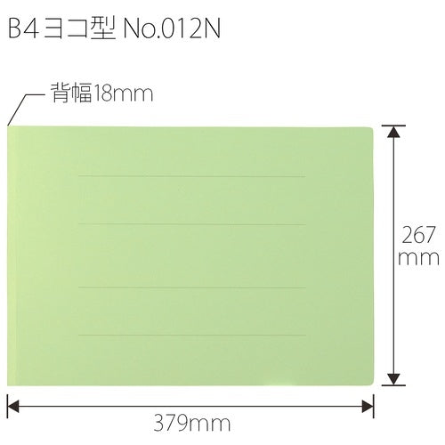 Positive flat file 012N B4E green ten books