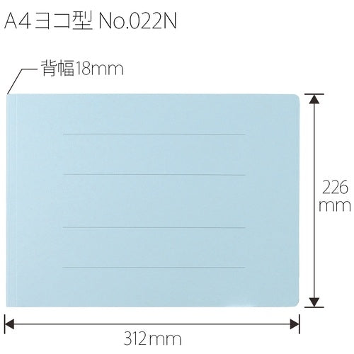 Plus-Flat File-022n-a4e-r Blauw-10 boeken TAGSTATIONERY Tag Briefpapier Kantoor Japan OFFICEJAPAN 