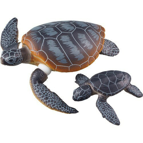 Takara Tomy Ania AS-20 Grøn havskildpadde forælder og barn (flydende på vandet Ver.) 4904810137610