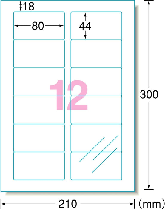 エーワン 透明保護フィルム 80×44mm 79212（10セット）