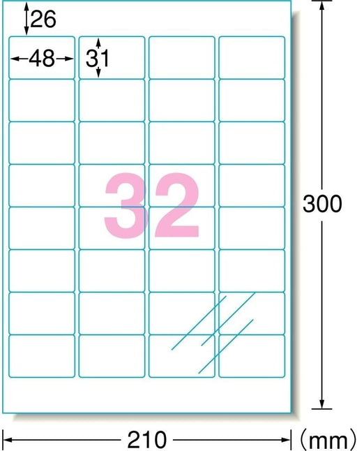 エーワン 透明保護フィルム 48×31mm 79232（10セット）