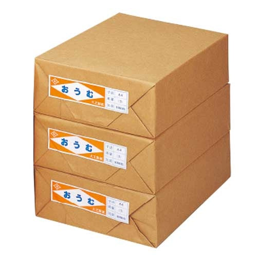 大王製紙 更紙 おうむＳ A4 1000枚×3包 2147345101752