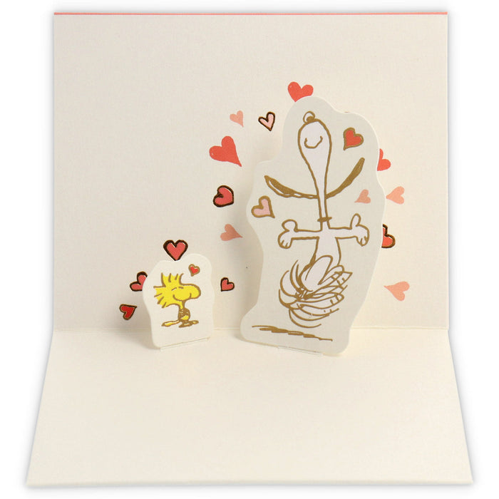 Japan Hallmark Snoopy Heart Hug II [Mehrzweck-/3D-Minikarte] 818036 4961099818036 (6er-Set)