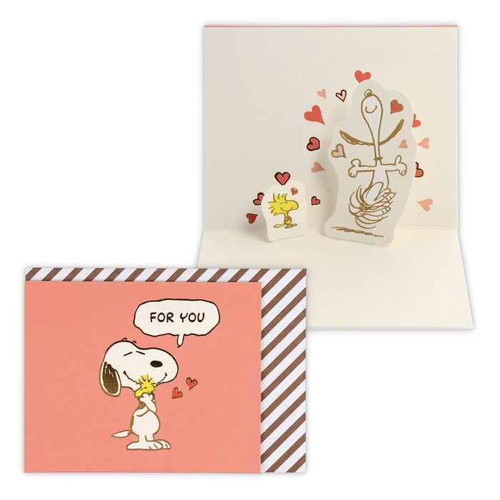Japan Hallmark Snoopy Heart Hug II [Mehrzweck-/3D-Minikarte] 818036 4961099818036 (6er-Set)