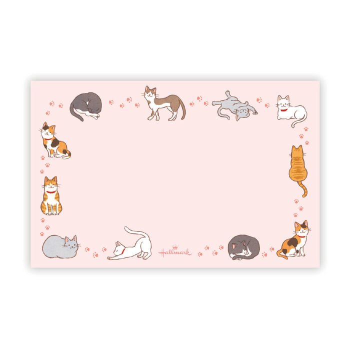 Japan Hallmark Inclosed Cat II [Mini Message Card] 818296 4961099818296 (sæt med 6)
