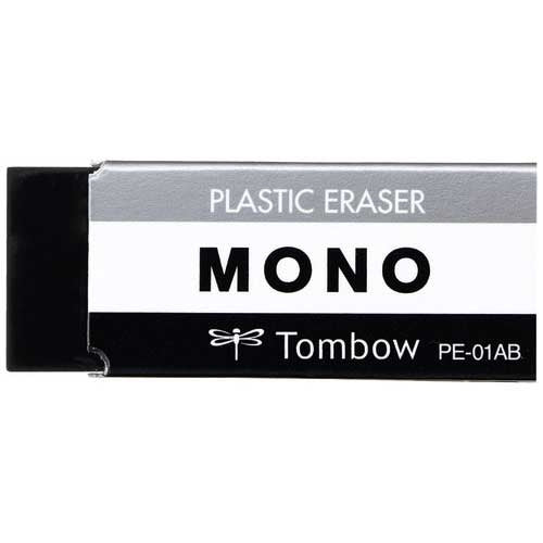 トンボ鉛筆 消しゴム モノブラック PE-01AB 4901991653847