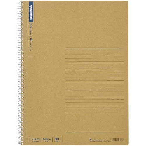 Maruman spiral notebook 80 sheets 6.5mm N235ES 4979093235803